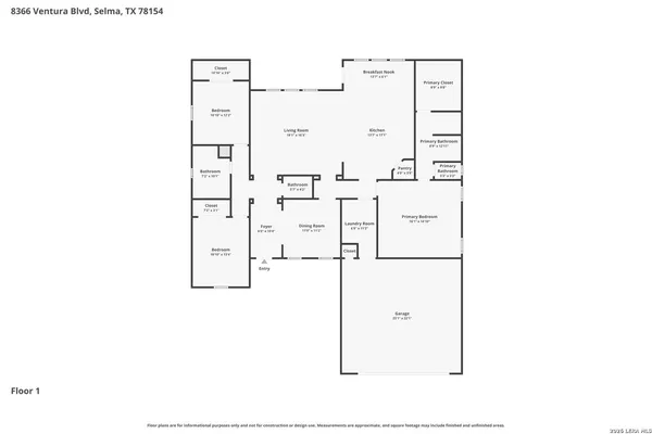 $424,900 | 8366 Ventura Boulevard, Selma, TX 78154
