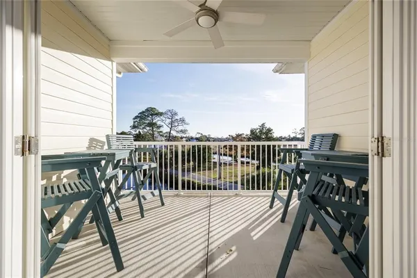 an aerial view of house with yard