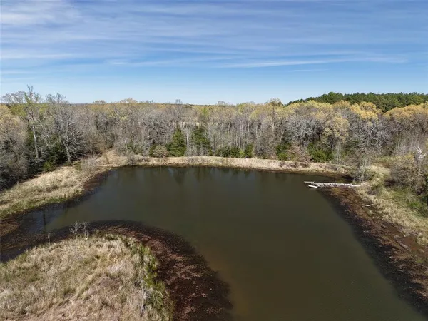 a view of a lake with a mountain in the back