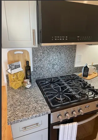 a close view of a stove