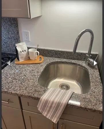 a close view of sink