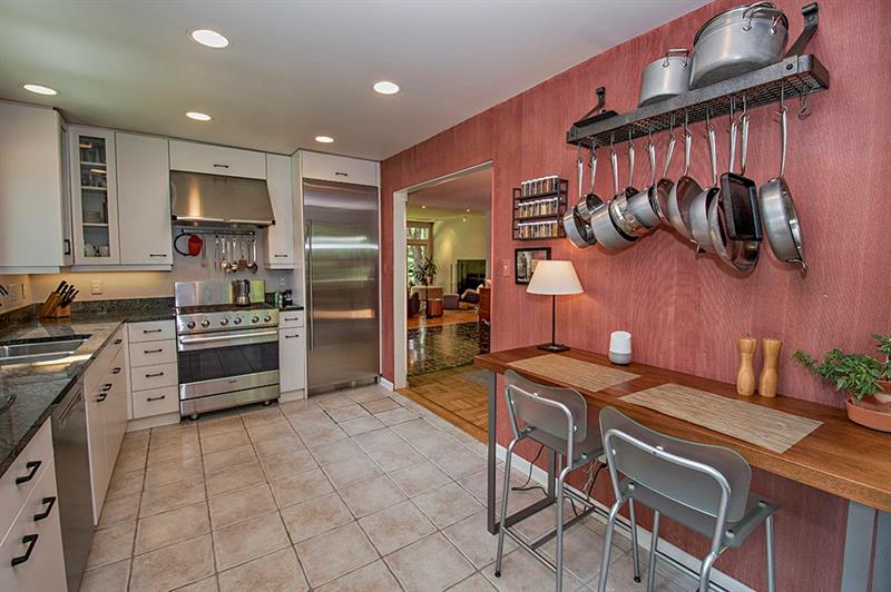 500 Fairview Road Pittsburgh, PA 15238 - Photo 8 of 19 Custom Kitchen keeps with the feel of "Mid Century" yet has the conveniences of today.
