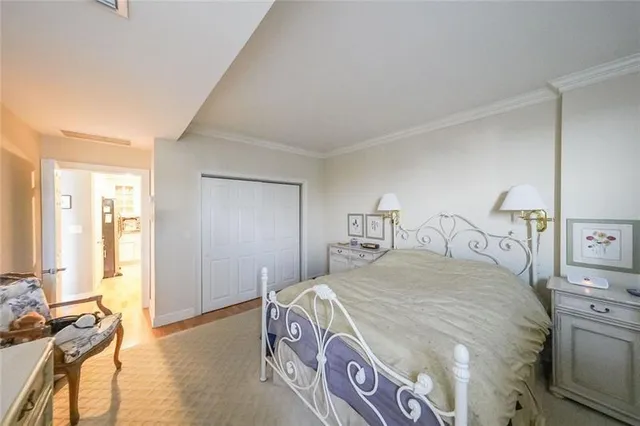 a view of a balcony with city view