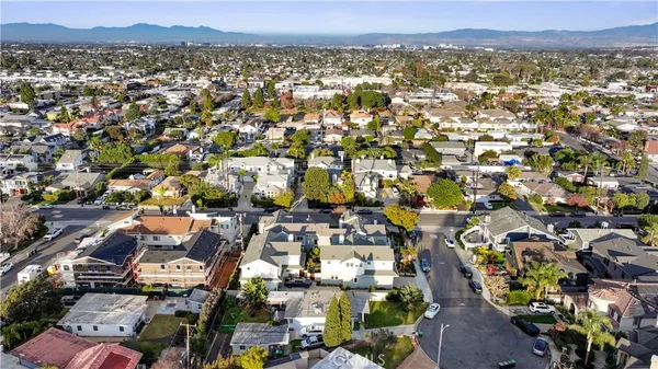 an aerial view of a city