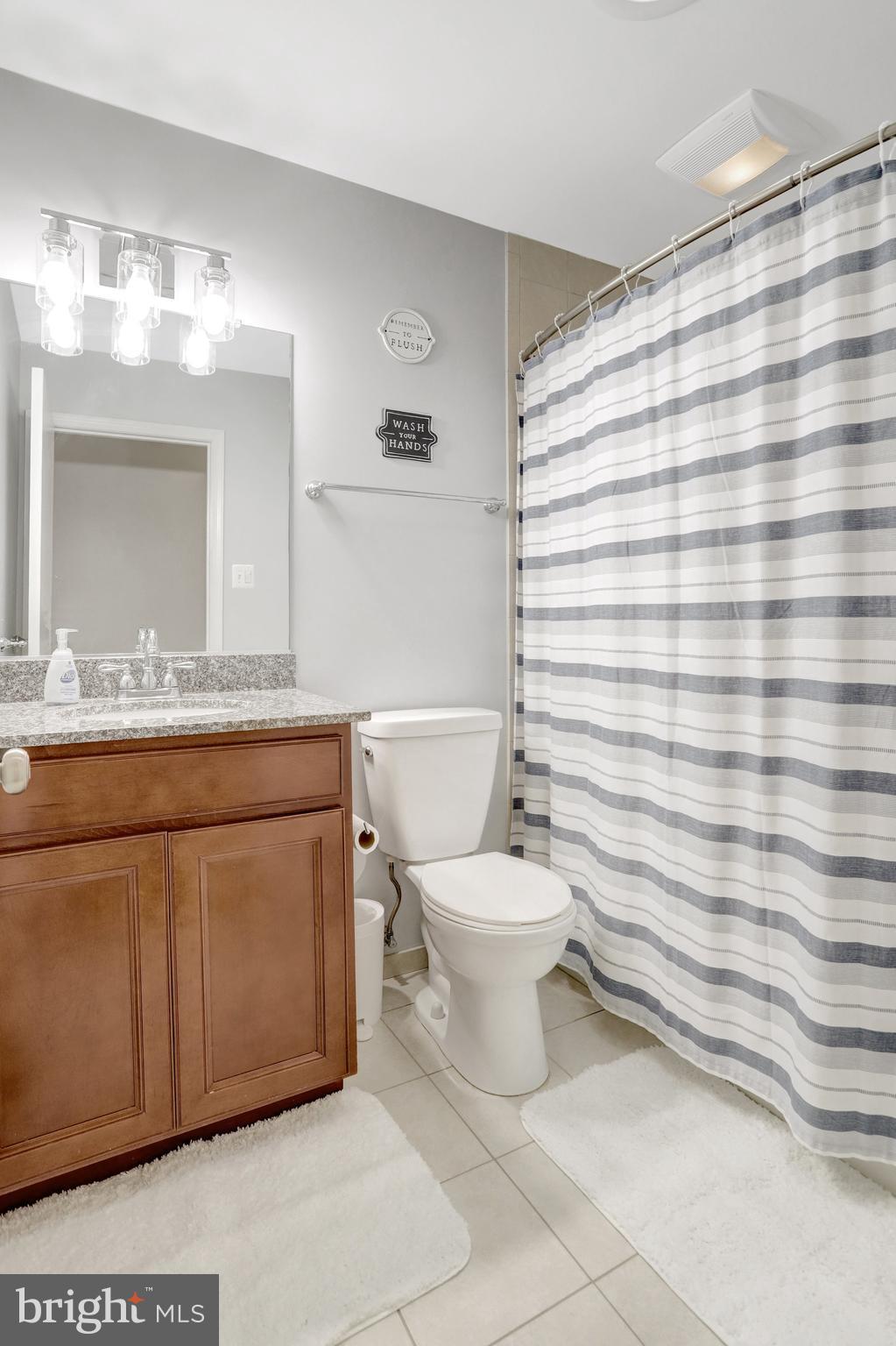 4518 Flintstone Road Alexandria, VA 22306 - Photo 37 of 62 a bathroom with a sink a toilet and mirror