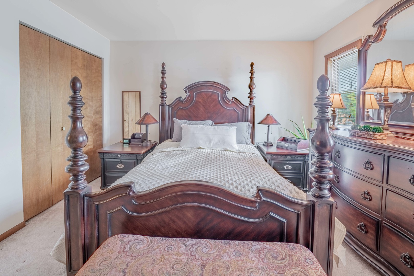 3632 Harlem Avenue Riverside, IL 60546 - Photo 21 of 26 a bedroom with a bed and a mirror