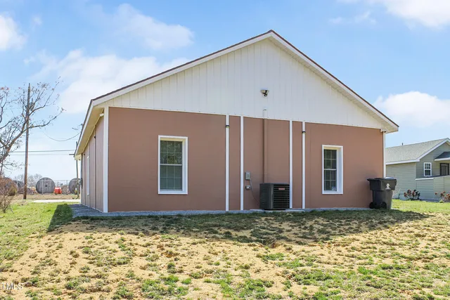 a backyard of a house