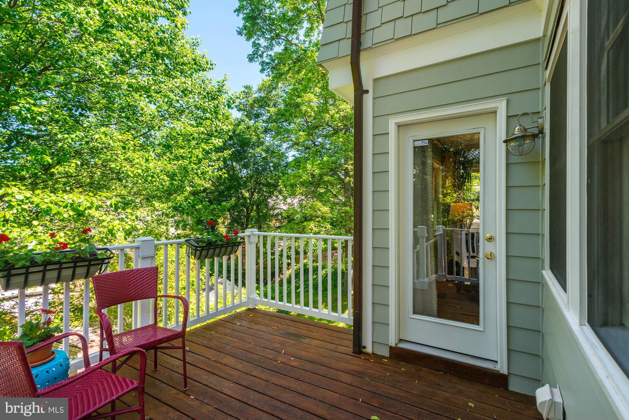 6224 30th Street Northwest Washington, DC 20015 - Photo 16 of 30 a deck view with a seating space