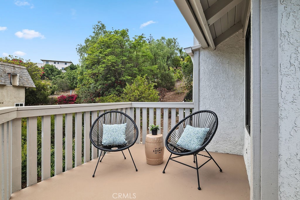 275 Fairview Road Ojai, CA 93023 - Photo 24 of 74 a view of a balcony with chairs