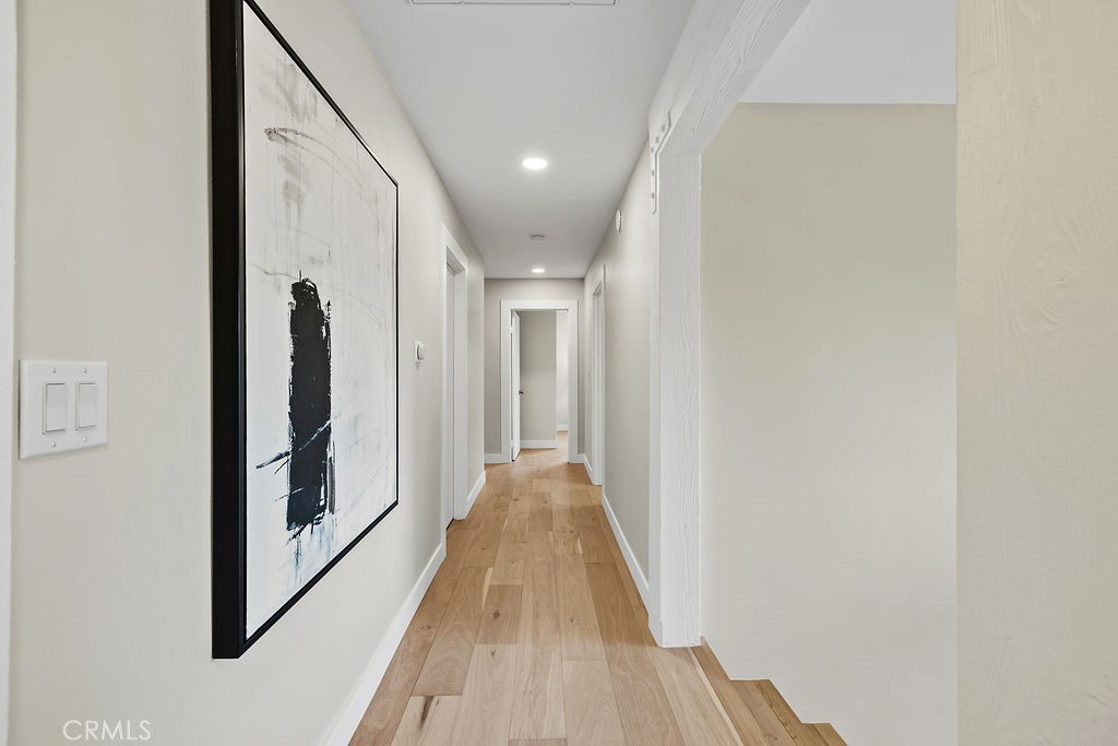 275 Fairview Road Ojai, CA 93023 - Photo 27 of 74 a view of a hallway with wooden floor