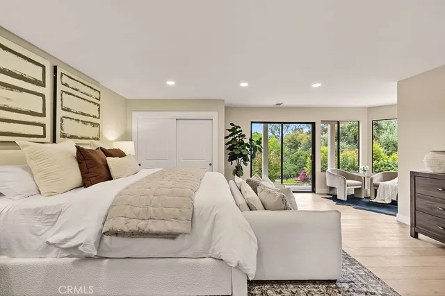 an aerial view of a house with outdoor space and street view