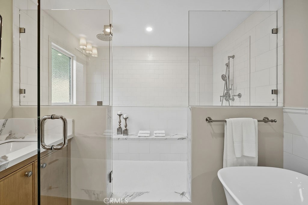 275 Fairview Road Ojai, CA 93023 - Photo 54 of 74 a bathroom with a sink a toilet and shower