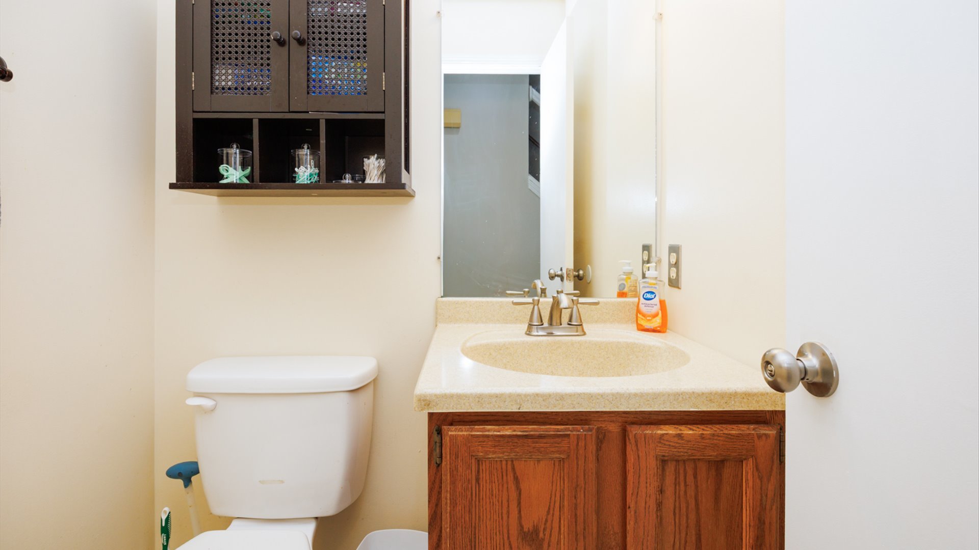 2007 Fallen Oak Road Bloomington, IL 61704 - Photo 11 of 50 a bathroom with a sink a toilet and mirror