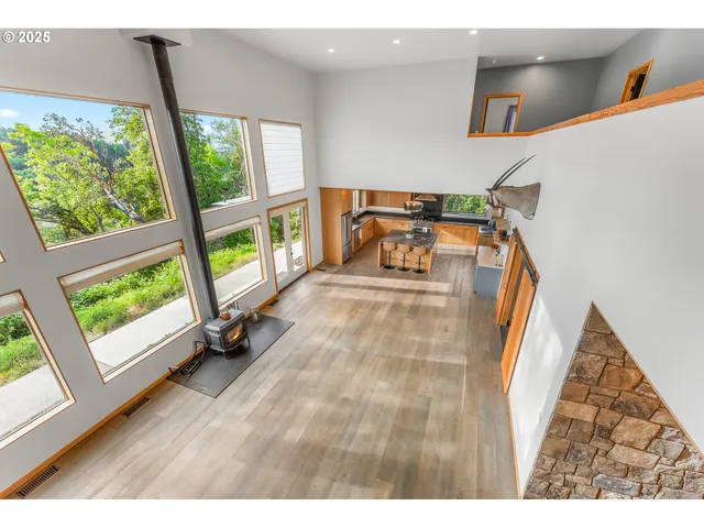 a very nice looking room with a large window