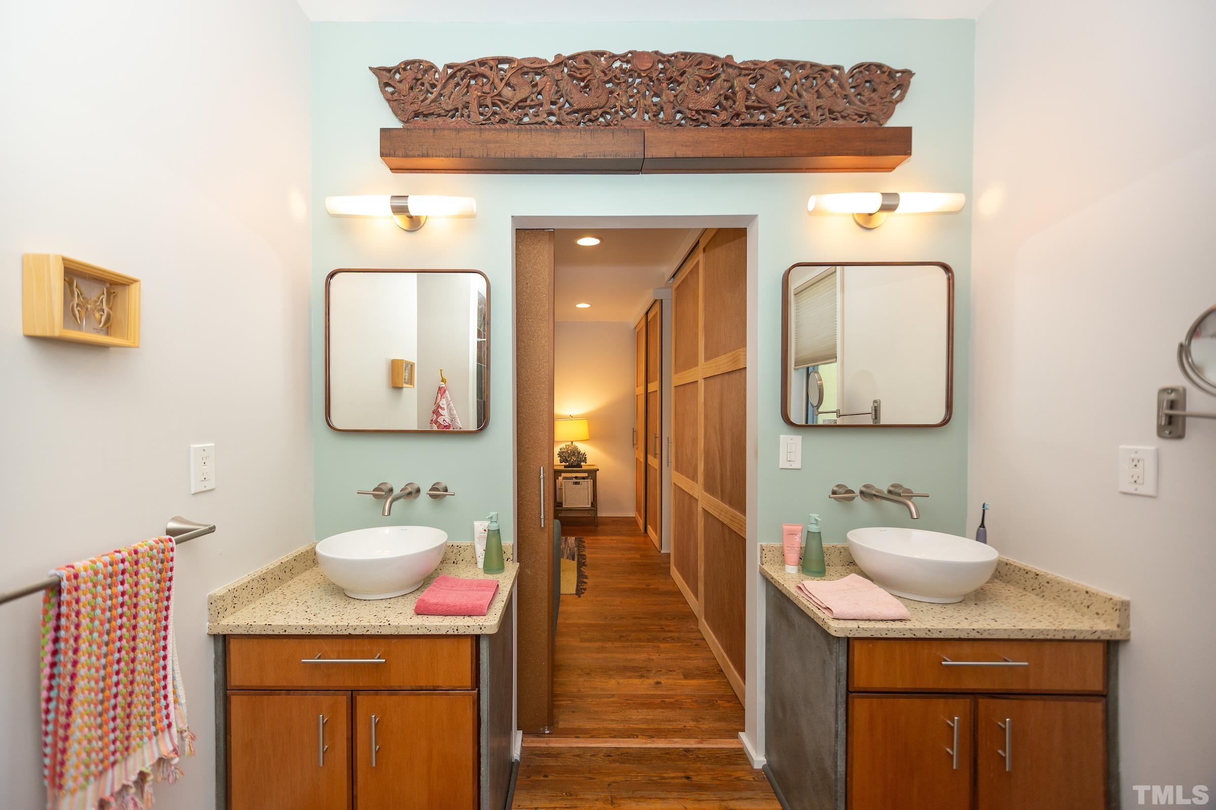 116 Solterra Way Durham, NC 27705 - Photo 14 of 30 a bathroom with a toilet a sink and mirror