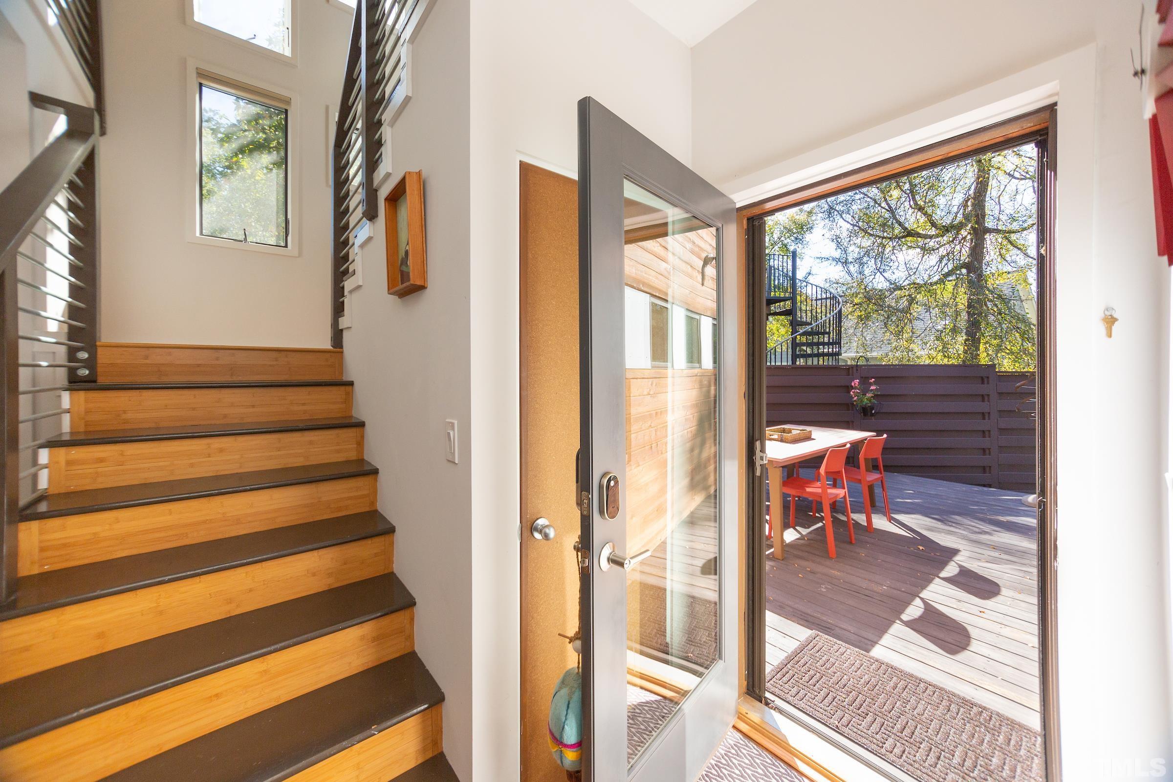 116 Solterra Way Durham, NC 27705 - Photo 17 of 30 a view of entryway and hall with wooden floor