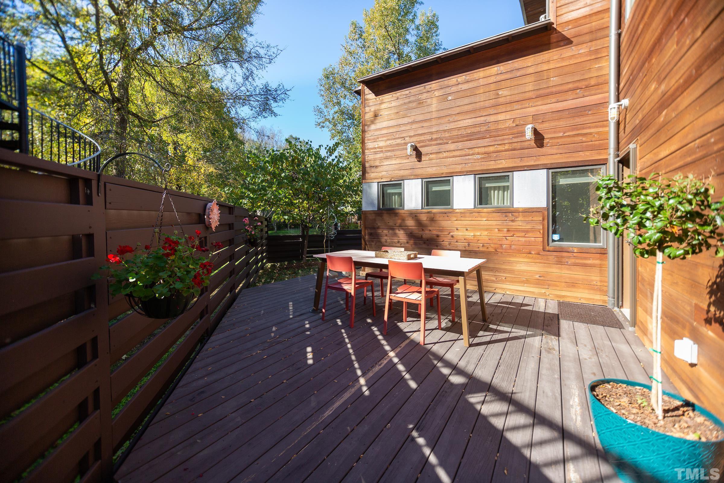 116 Solterra Way Durham, NC 27705 - Photo 18 of 30 a view of a house with backyard and sitting area