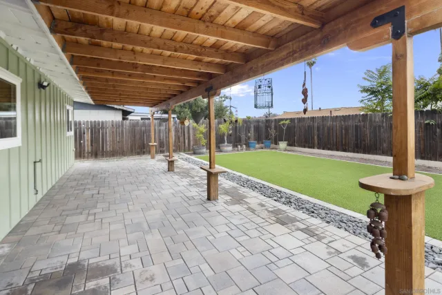 a view of a backyard with a sink