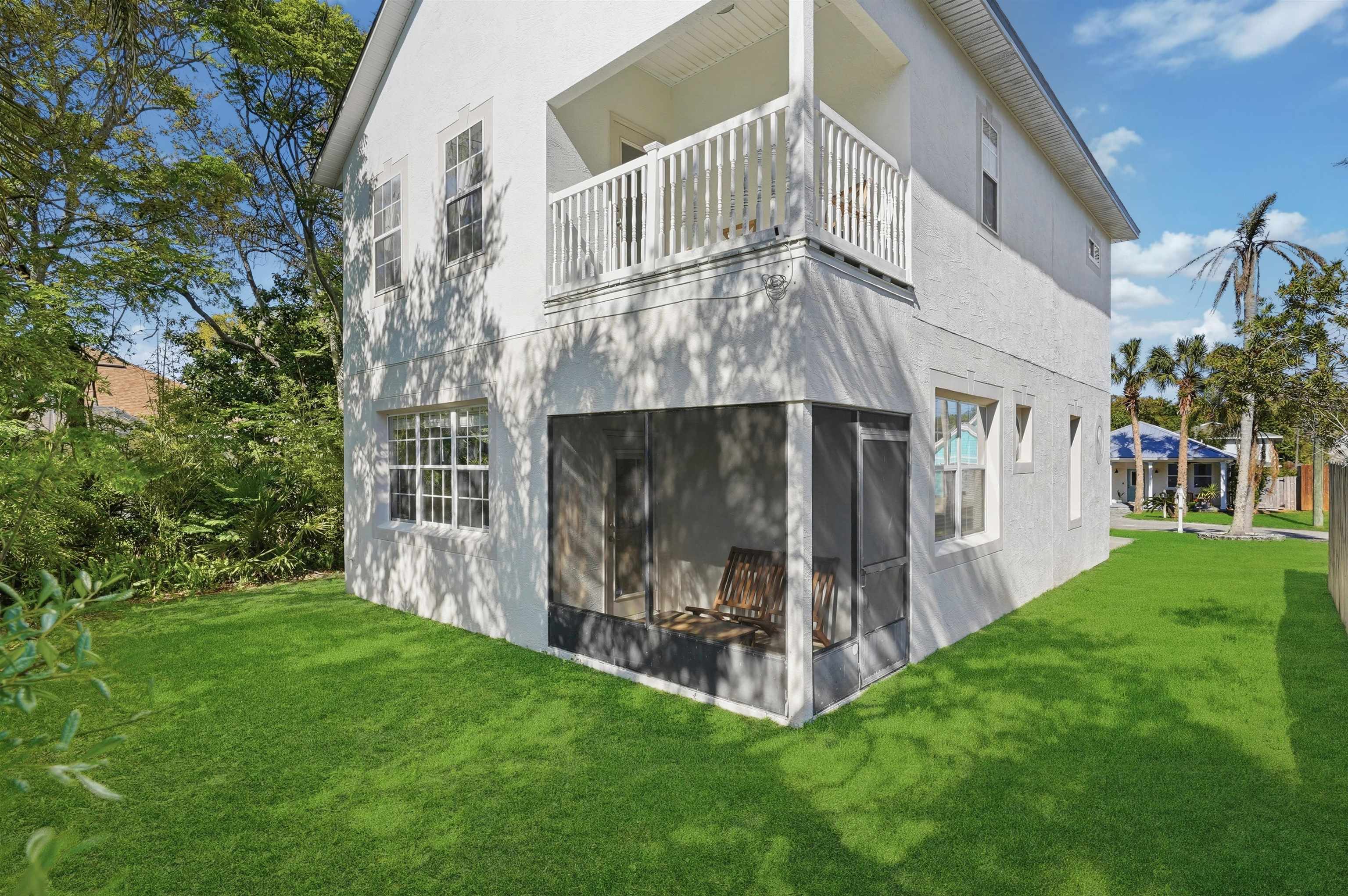 2 Lisbon Street St. Augustine, FL 32080 - Photo 32 of 39 a view of a back yard of the house
