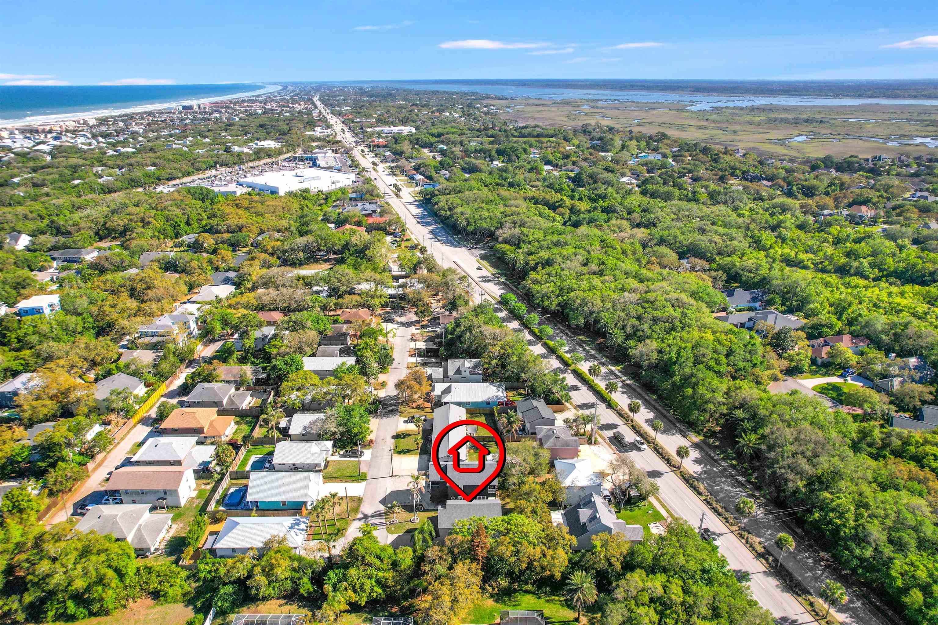 2 Lisbon Street St. Augustine, FL 32080 - Photo 36 of 39 a view of city and blue space