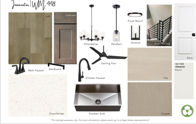 6709 Salt Marsh Road, Unit 448 South Jordan, UT 84009 - Photo 6 of 15 Design Board. Presenting material and fixture selections for the property