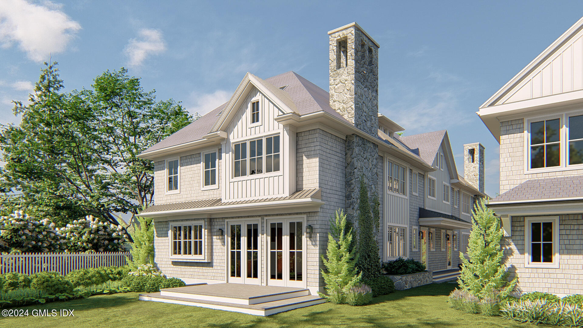 57 Locust Street, Unit A Greenwich, CT 06830 - Photo 2 of 24 a view of a white house next to a yard