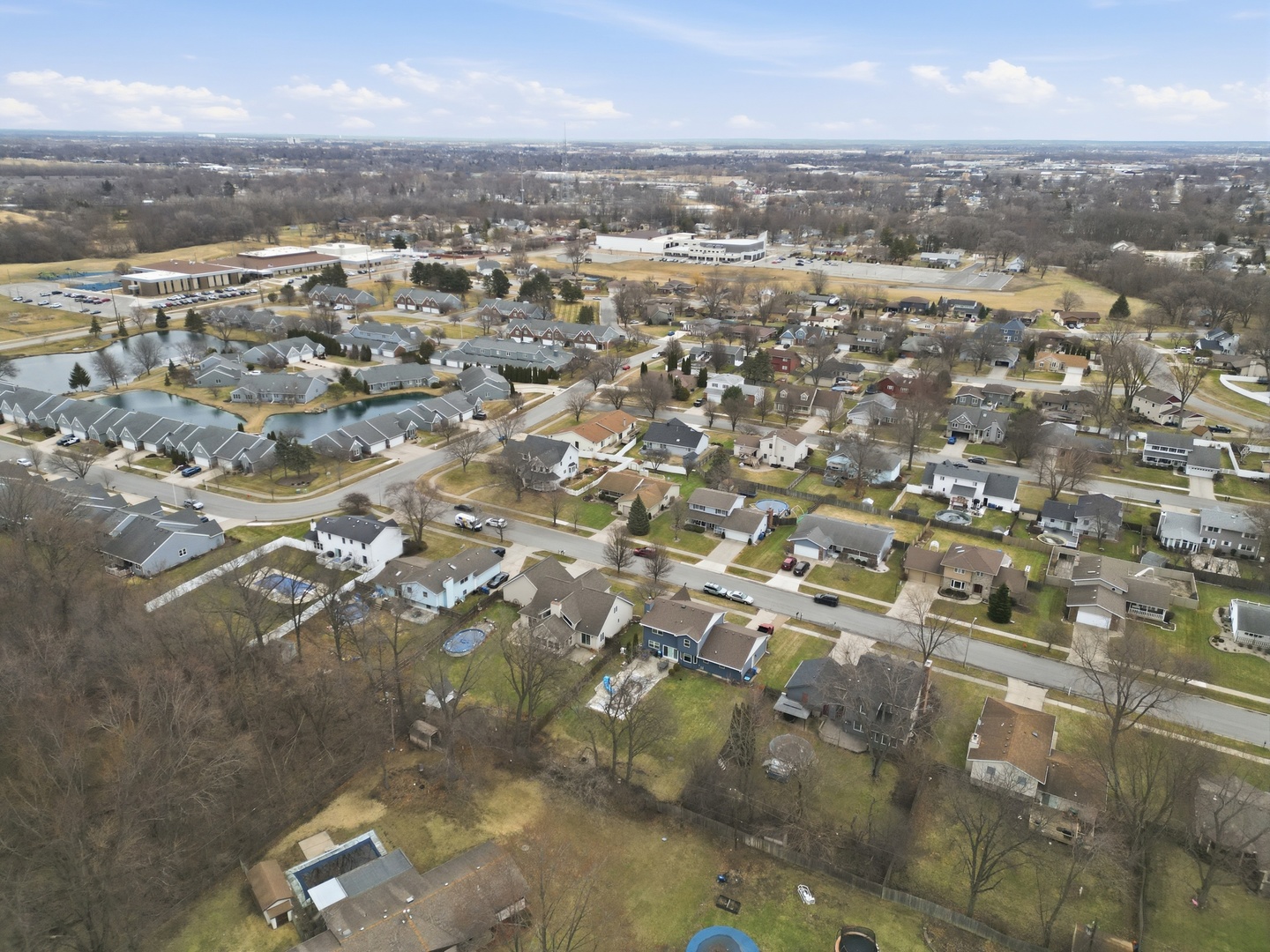 385 South Walnut Street Manteno, IL 60950 - Photo 26 of 27 an aerial view of residential building with parking space