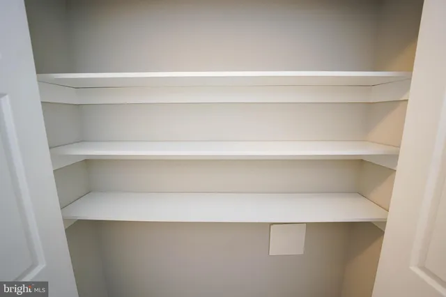 a close view of closet