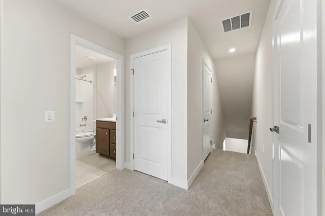 a view of an empty room