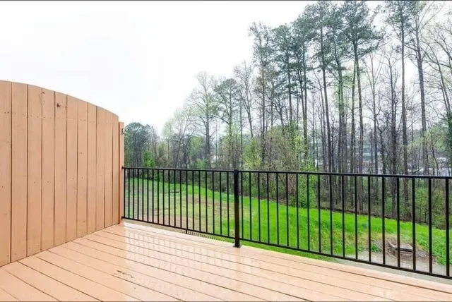 a view of balcony with outdoor space