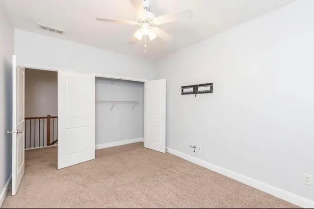 a view of a room with closet