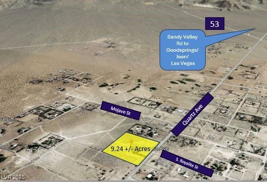300 East Quartz Avenue Sandy Valley, NV 89019 - Photo 3 of 4 Aerial overview of property's location