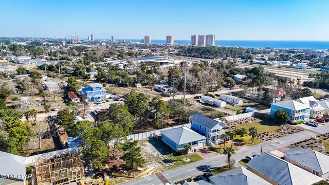 an aerial view of a city