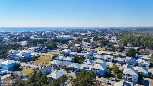 an aerial view of a city with lots of residential buildings