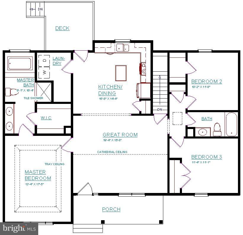 10243 Eggbornsville Road Rixeyville, VA 22737 - Photo 20 of 20 Main lvl floor plan. Home w/minor changes to plan.