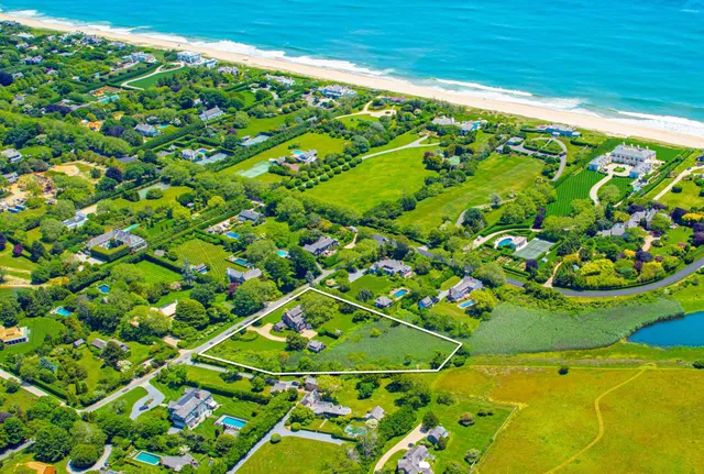 a view of a large garden