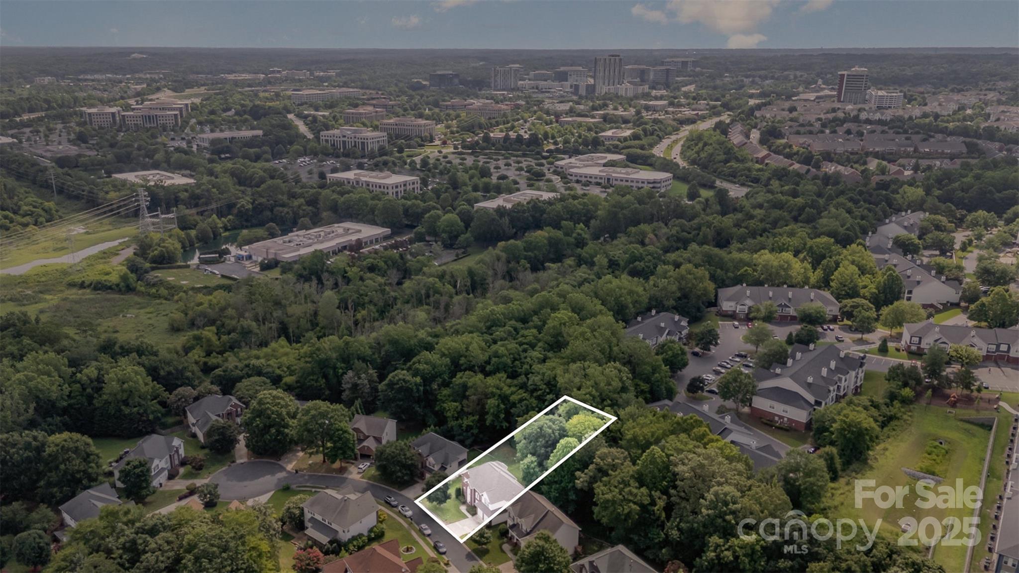 10929 Valley Spring Drive Charlotte, NC 28277 - Photo 42 of 43 an aerial view of a house with a yard