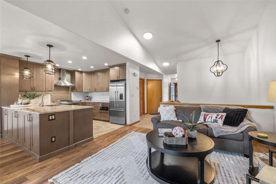 97 Lookout Ridge Drive, Unit 97 Dillon, CO 80435 - Photo 2 of 41 Living room & Kitchen