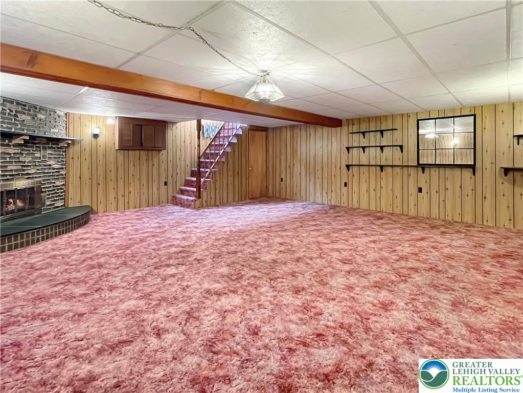 3406 Church Road Easton, PA 18045 - Photo 31 of 39 Rec room with wood-burning fireplace