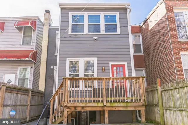 a view of wooden balcony and wooden floor