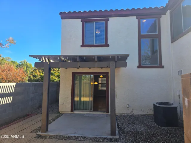 a view of front door of house