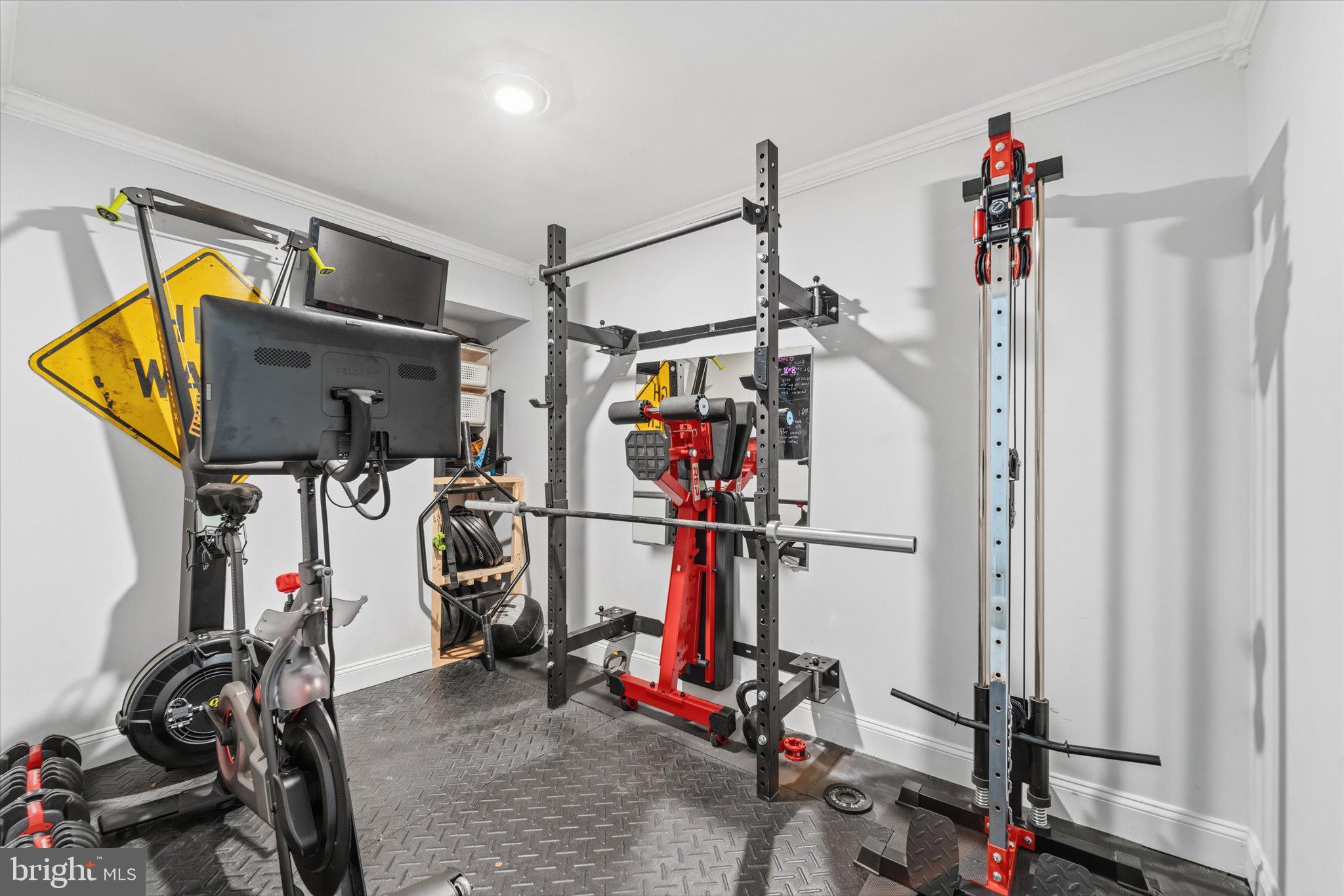 6865 Brian Michael Court Springfield, VA 22153 - Photo 31 of 44 Attached Gym bar