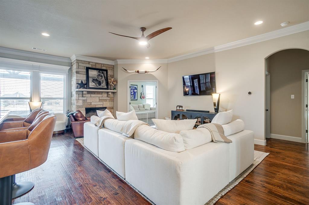 7320 Spring Ranch Court Godley, TX 76044 - Photo 20 of 40 a living room with furniture and a large window