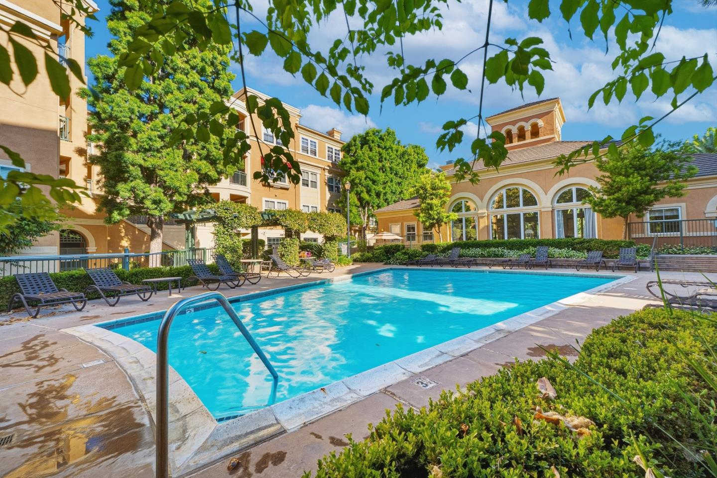 1390 Saddle Rack Street, Unit 223 San Jose, CA 95126 - Photo 26 of 36 a view of swimming pool with outdoor seating and a pathway