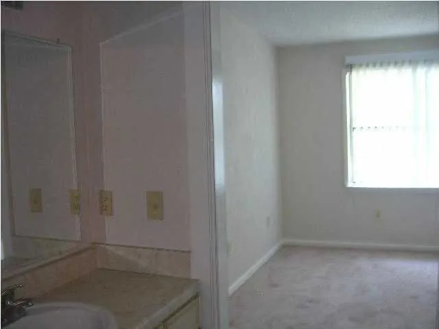 a bathroom with a window