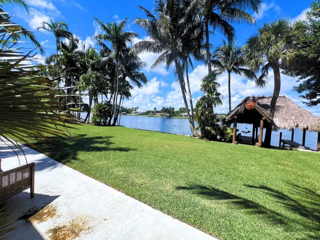 a view of a backyard with a garden