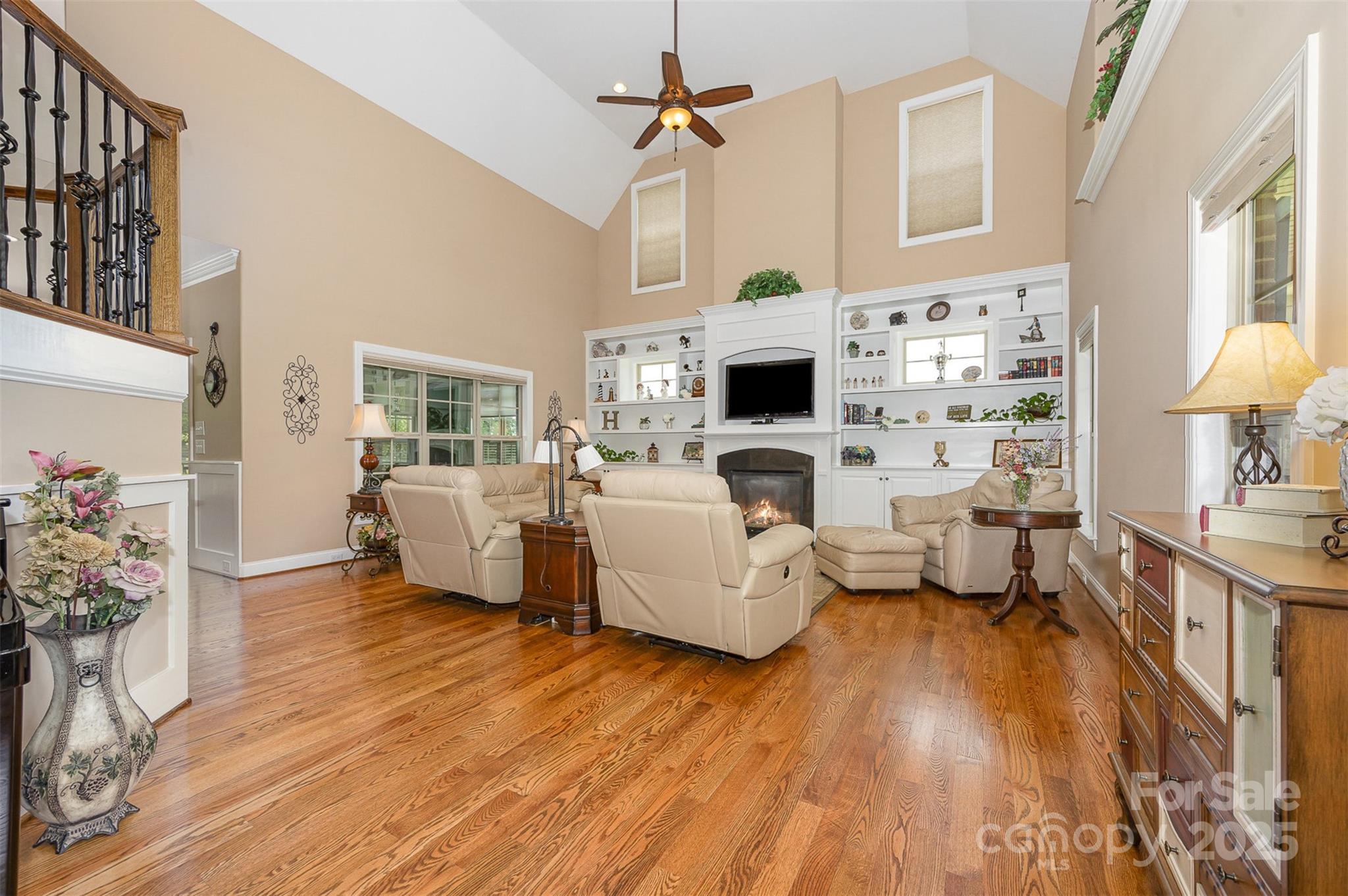 375 Pebblestone Court Lexington, NC 27295 - Photo 8 of 34 a living room with furniture and a fireplace
