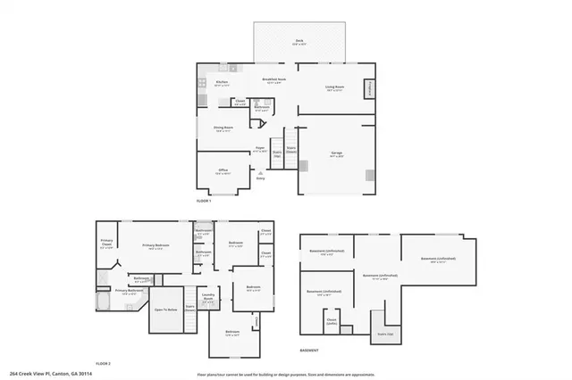 $475,000 | 264 Creek View Place, Canton, GA 30114