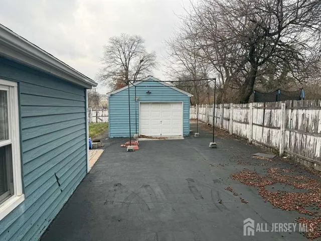 a view of a house with a garage