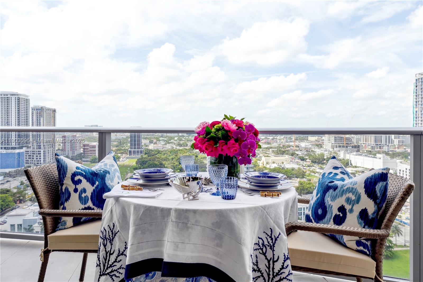 488 Northeast 18th Street, Unit 2301 Miami, FL 33132 - Photo 3 of 43 a view of city from balcony with outdoor seating